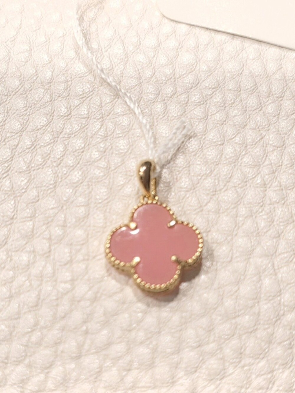 💗💕18K Real Gold Pink Clover Pendant💕💗